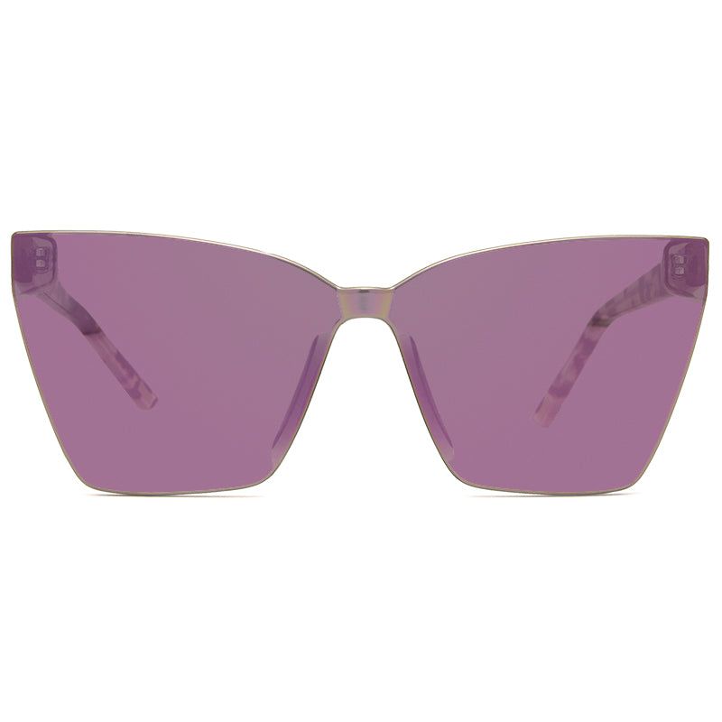 GOLDIE - HIMALAYAN TORTOISE + TAUPE MIRROR SUNGLASSES sold by Diff Eyewear