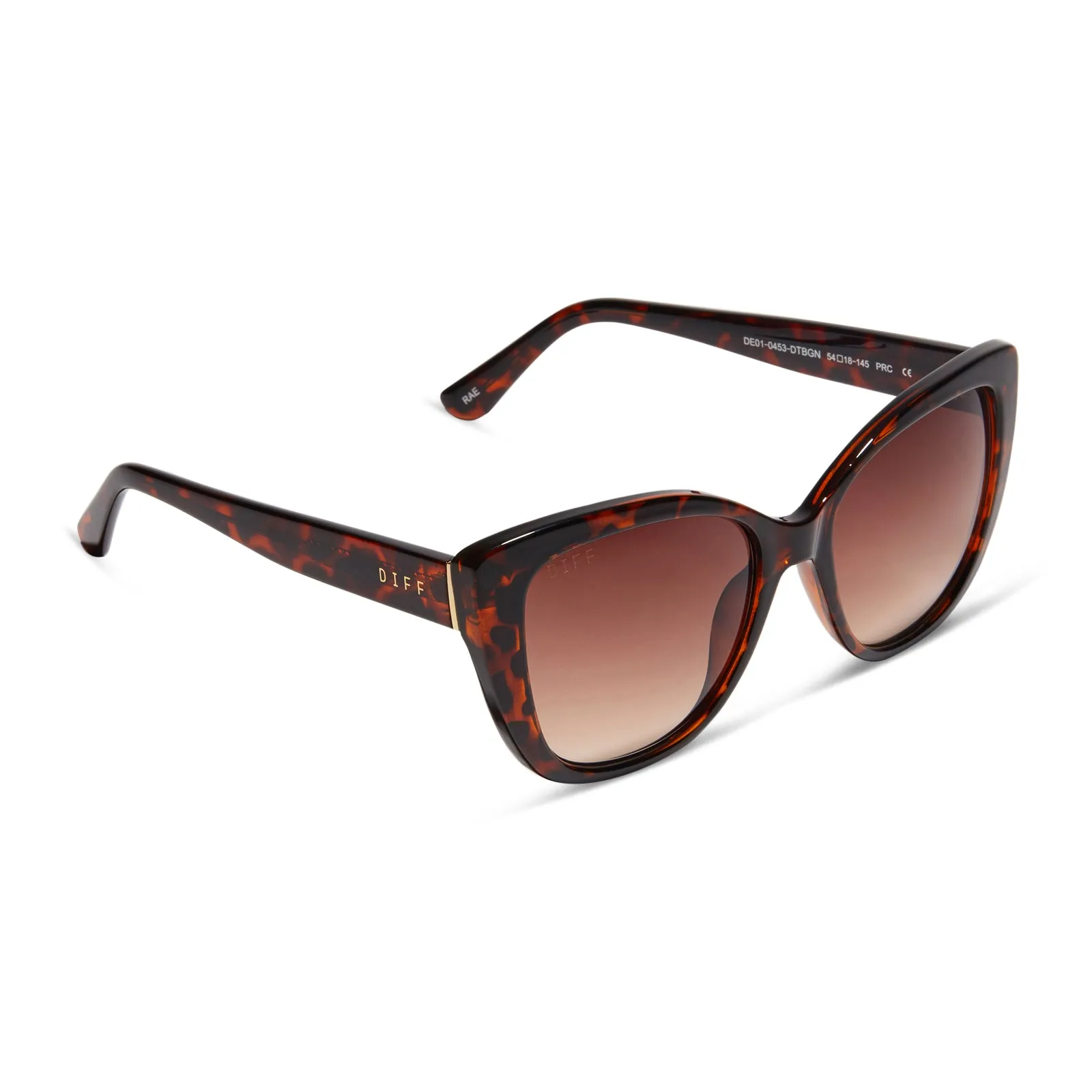 RAE - DARK TORTOISE + BROWN GRADIENT SUNGLASSES sold by Diff Eyewear product image thumbnail 2