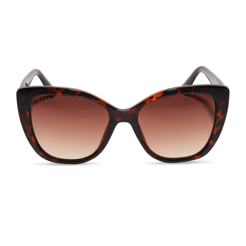 RAE - DARK TORTOISE + BROWN GRADIENT SUNGLASSES sold by Diff Eyewear