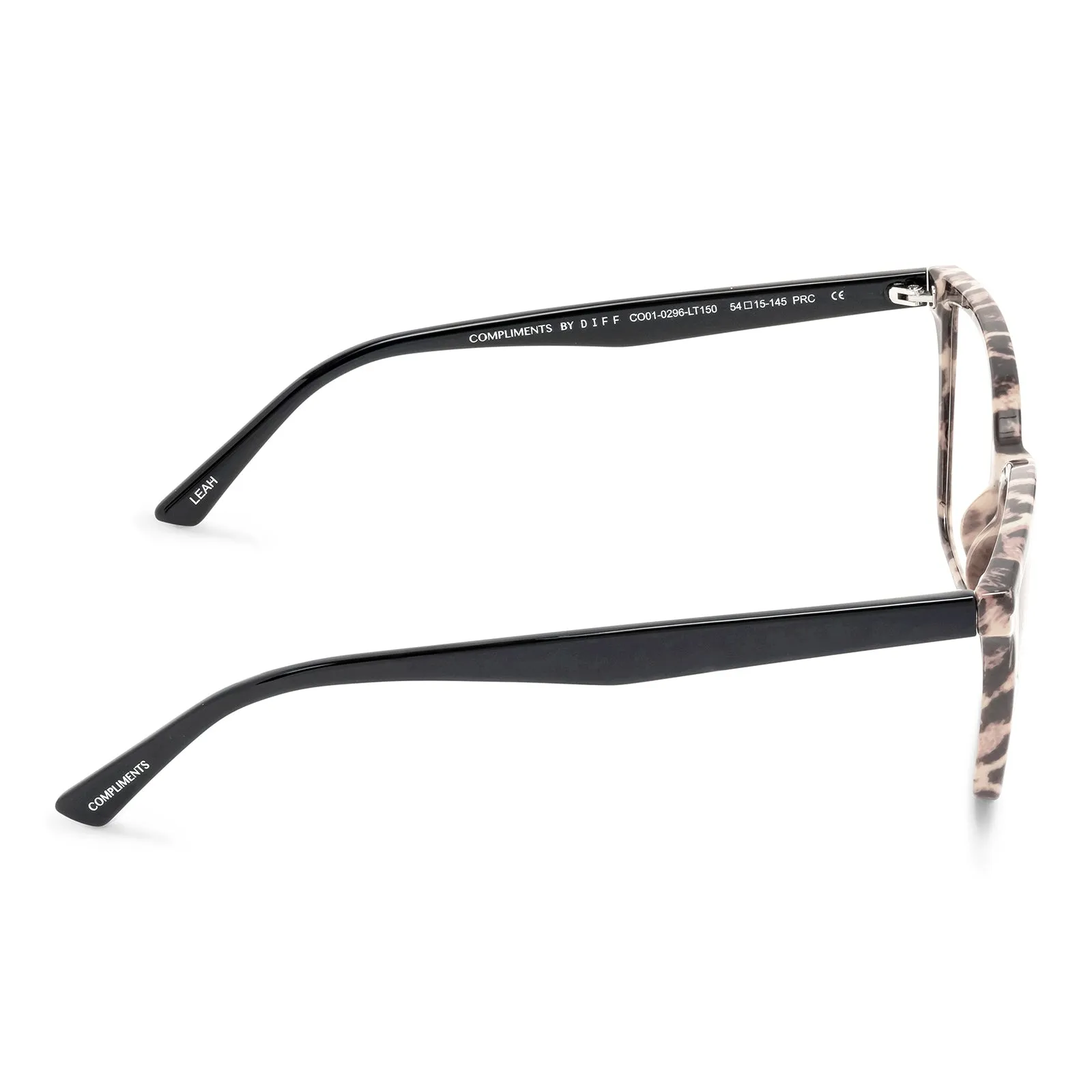 LEAH - LEOPARD TORTOISE + BLUE LIGHT READERS sold by Diff Eyewear product image thumbnail 4