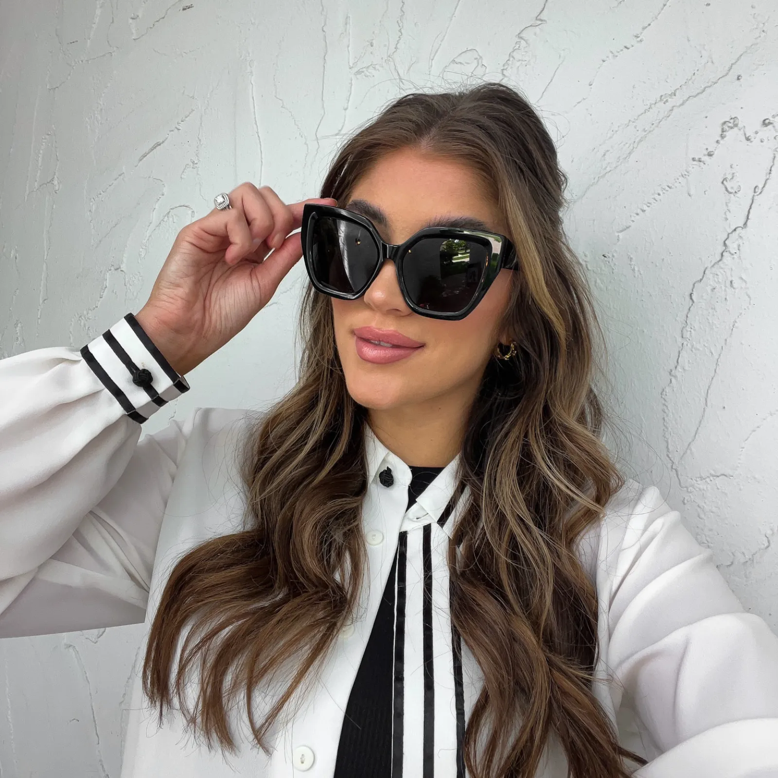 BLAIRE - BLACK + GREY + POLARIZED SUNGLASSES sold by Diff Eyewear product image thumbnail 5