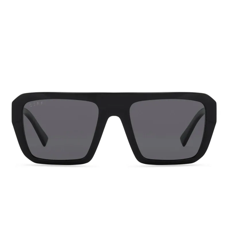 WYATT - BLACK + GREY SUNGLASSES sold by Diff Eyewear