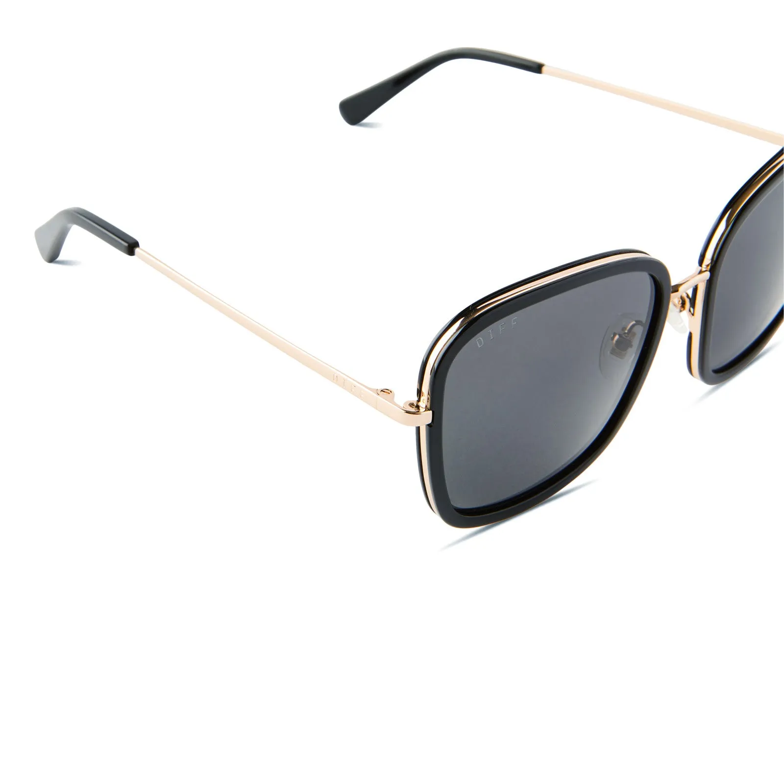GENEVIVE - GOLD + GREY SUNGLASSES sold by Diff Eyewear product image thumbnail 4