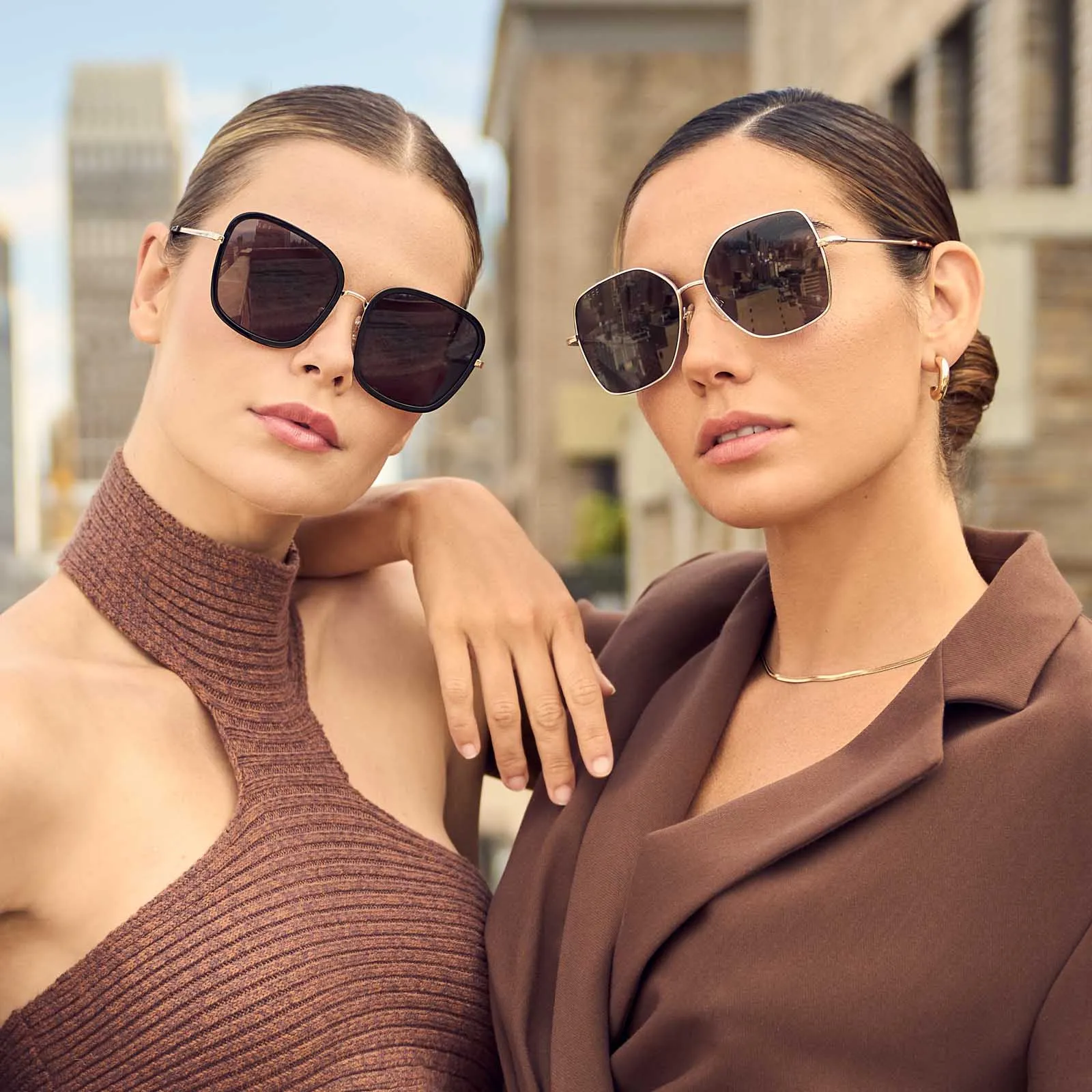 GENEVIVE - GOLD + GREY SUNGLASSES sold by Diff Eyewear product image thumbnail 5