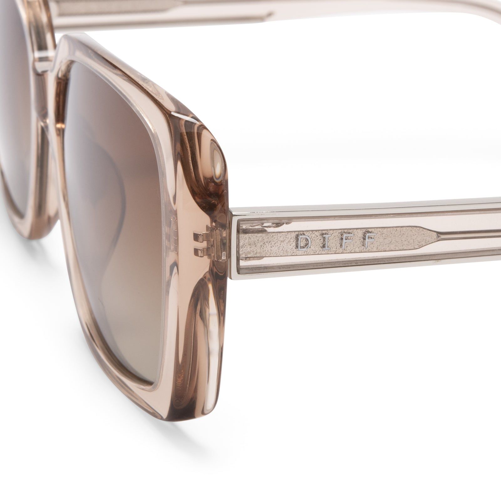 SOPHIE - VINTAGE CRYSTAL + BROWN GRADIENT SUNGLASSES sold by Diff Eyewear product image thumbnail 4