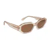ALLEGRA - VINTAGE ROSE CRYSTAL + BROWN SUNGLASSES sold by Diff Eyewear