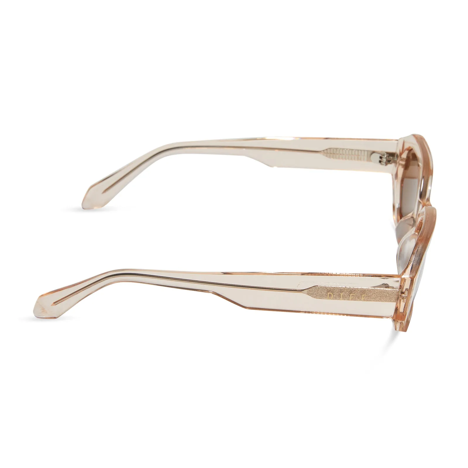 ALLEGRA - VINTAGE ROSE CRYSTAL + BROWN SUNGLASSES sold by Diff Eyewear product image thumbnail 3