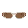 ALLEGRA - VINTAGE ROSE CRYSTAL + BROWN SUNGLASSES sold by Diff Eyewear
