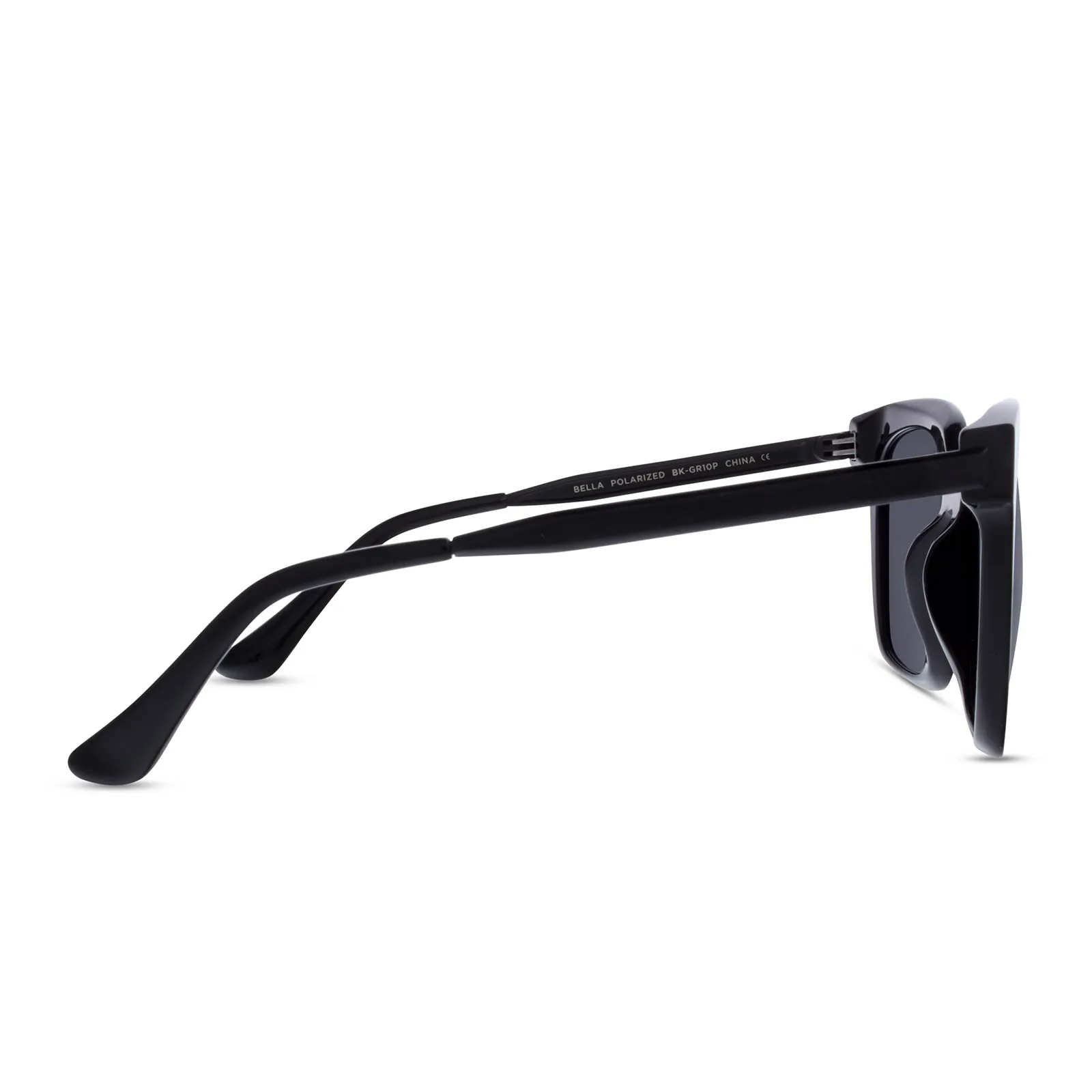 BELLA - BLACK + GREY + POLARIZED SUNGLASSES sold by Diff Eyewear product image thumbnail 3