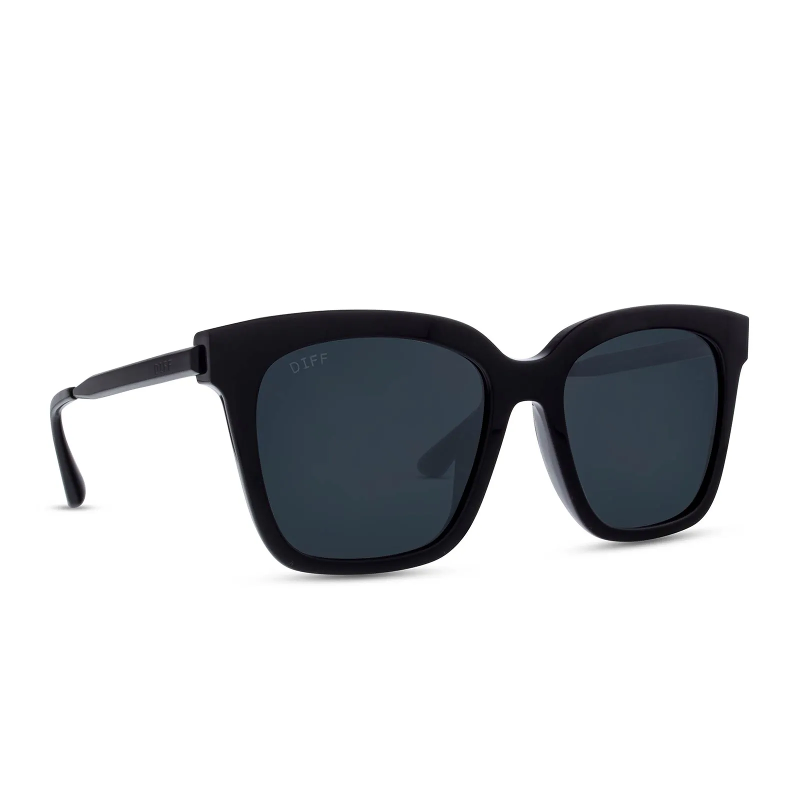 BELLA - BLACK + GREY + POLARIZED SUNGLASSES sold by Diff Eyewear product image thumbnail 2