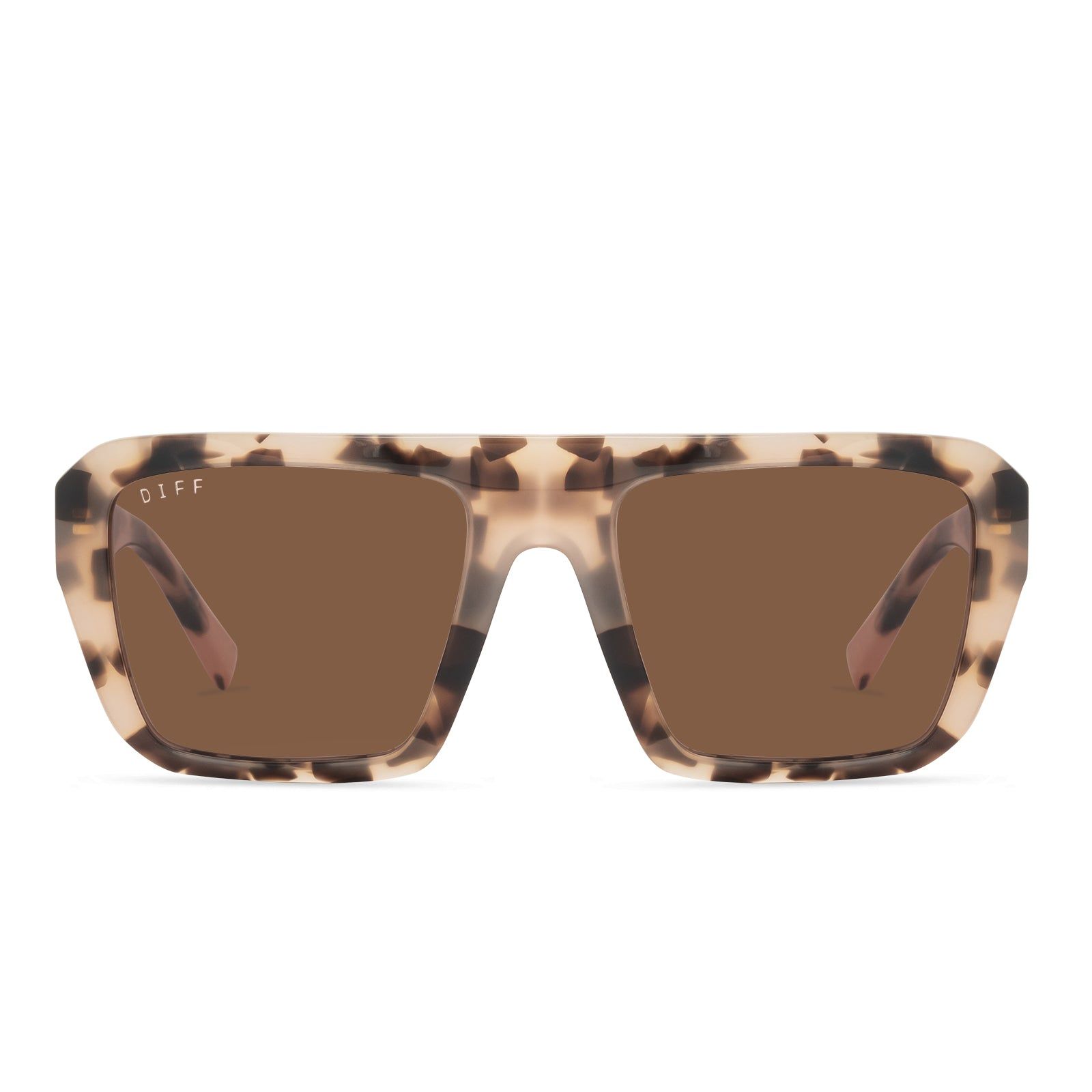 WYATT - HIMALAYAN TORTOISE + BROWN SUNGLASSES sold by Diff Eyewear