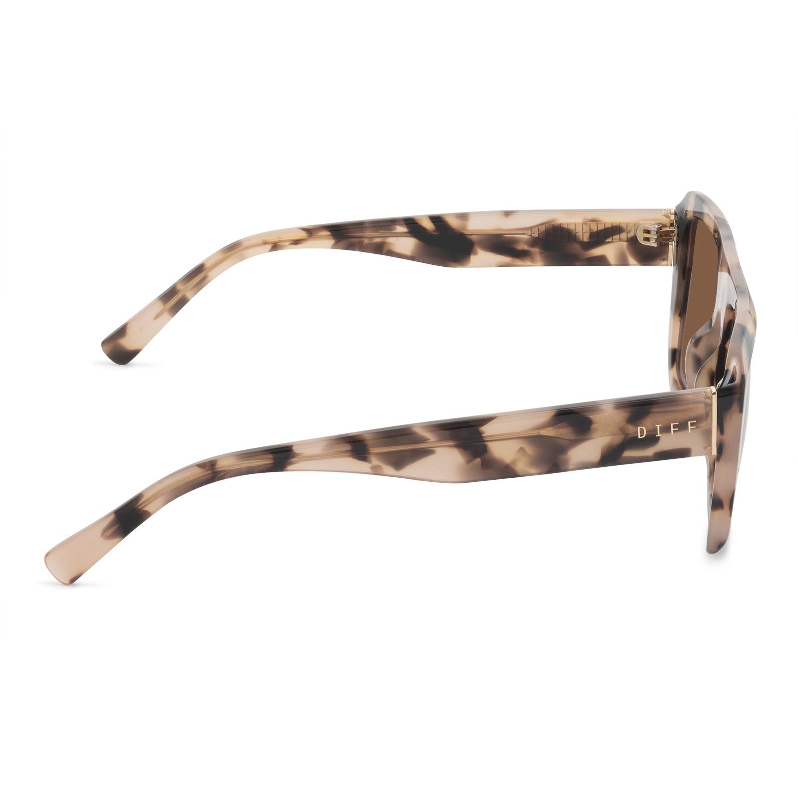 WYATT - HIMALAYAN TORTOISE + BROWN SUNGLASSES sold by Diff Eyewear product image thumbnail 4