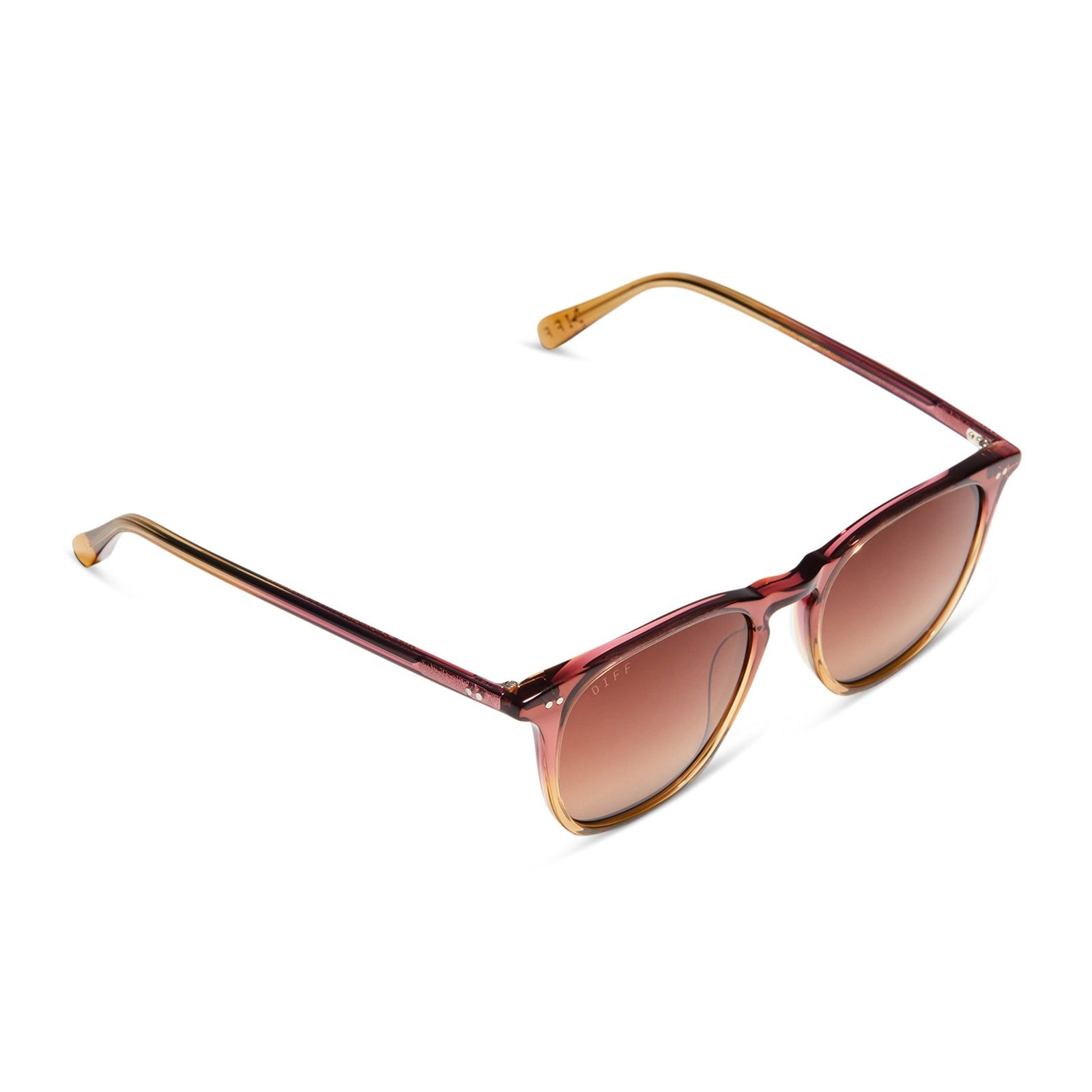 MAXWELL XL - CLAYTON + BROWN GRADIENT POLARIZED SUNGLASSES sold by Diff Eyewear product image thumbnail 4