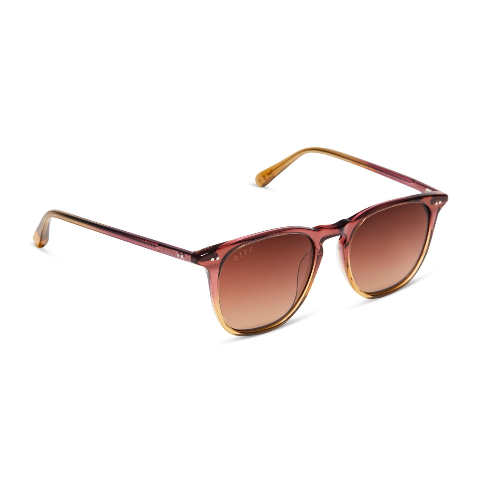 MAXWELL XL - CLAYTON + BROWN GRADIENT POLARIZED SUNGLASSES sold by Diff Eyewear product image thumbnail 2