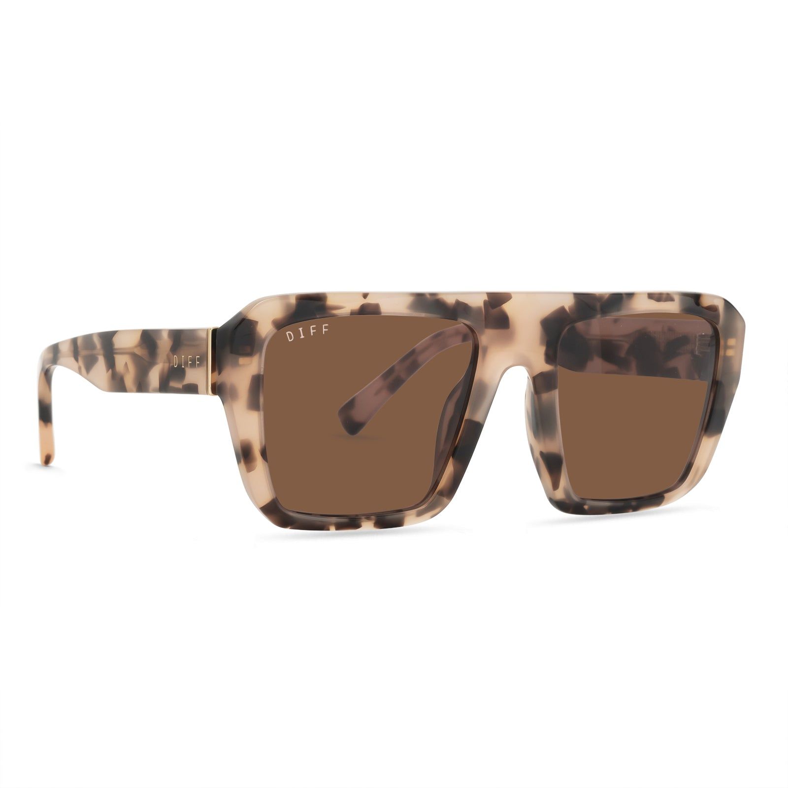 WYATT - HIMALAYAN TORTOISE + BROWN SUNGLASSES sold by Diff Eyewear product image thumbnail 2