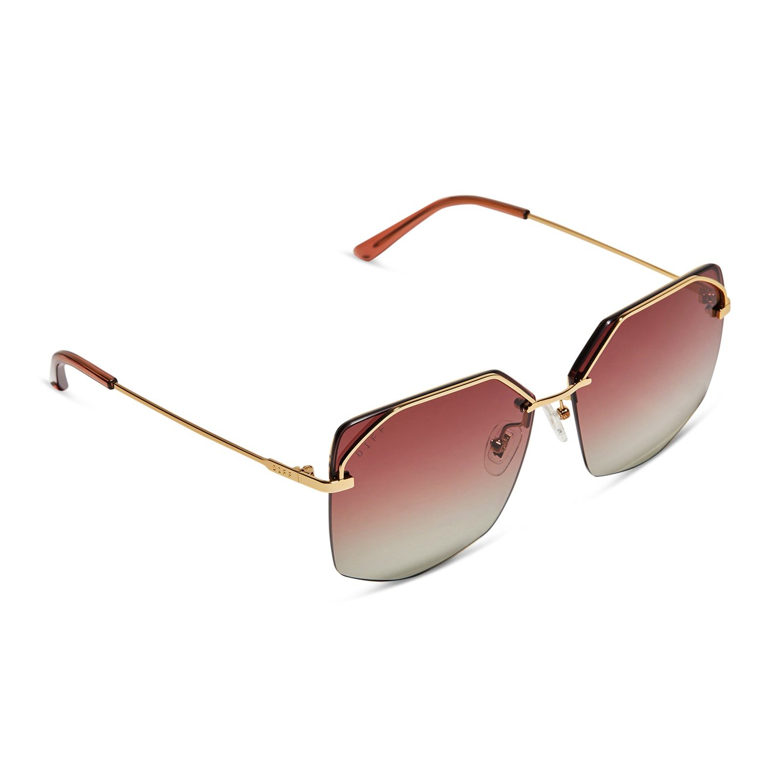 BREE - GOLD + DUSK GRADIENT + POLARIZED SUNGLASSES sold by Diff Eyewear product image thumbnail 4