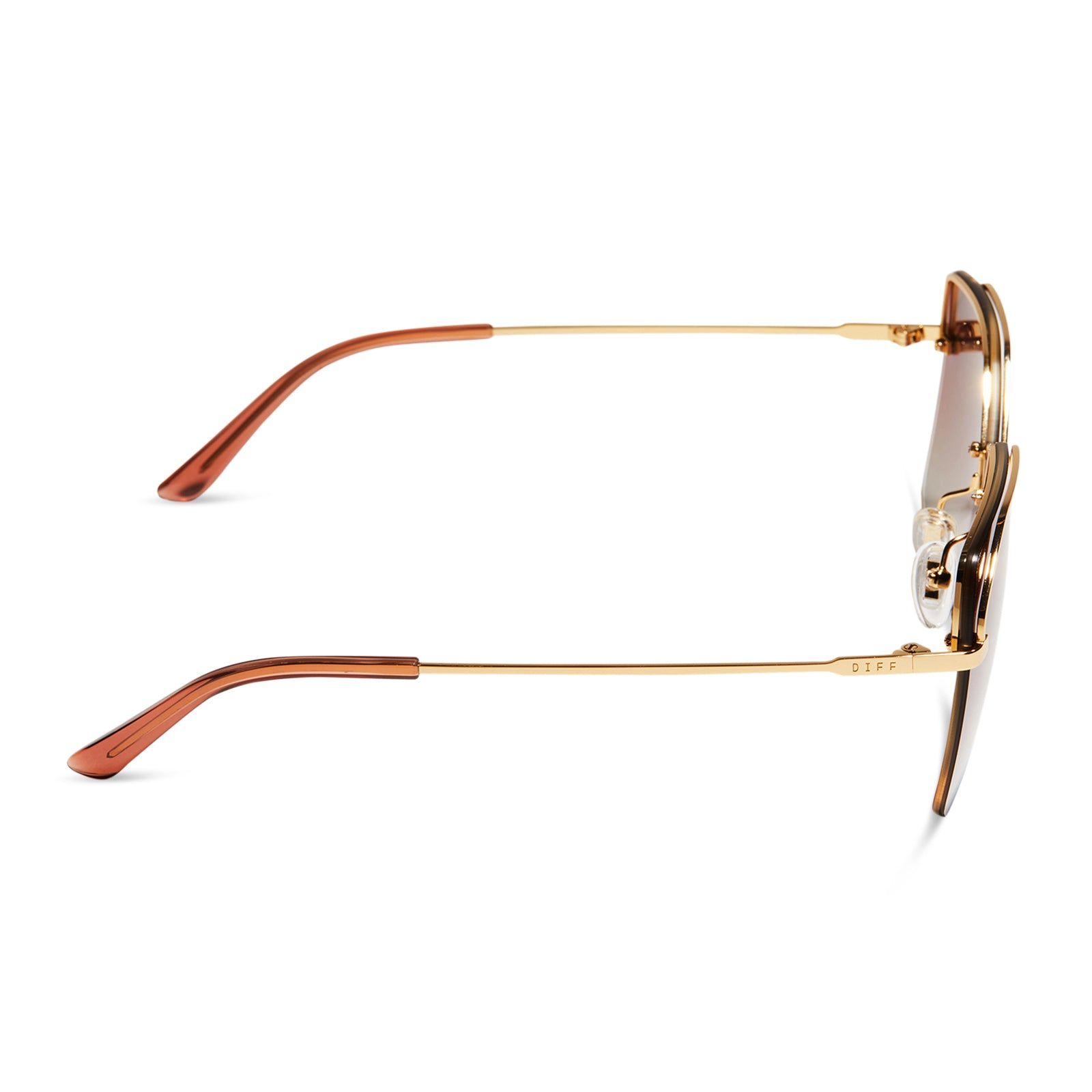BREE - GOLD + DUSK GRADIENT + POLARIZED SUNGLASSES sold by Diff Eyewear product image thumbnail 3