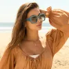 CHARISE - DEEP SPACE + GREY GRADIENT + POLARIZED SUNGLASSES sold by Diff Eyewear