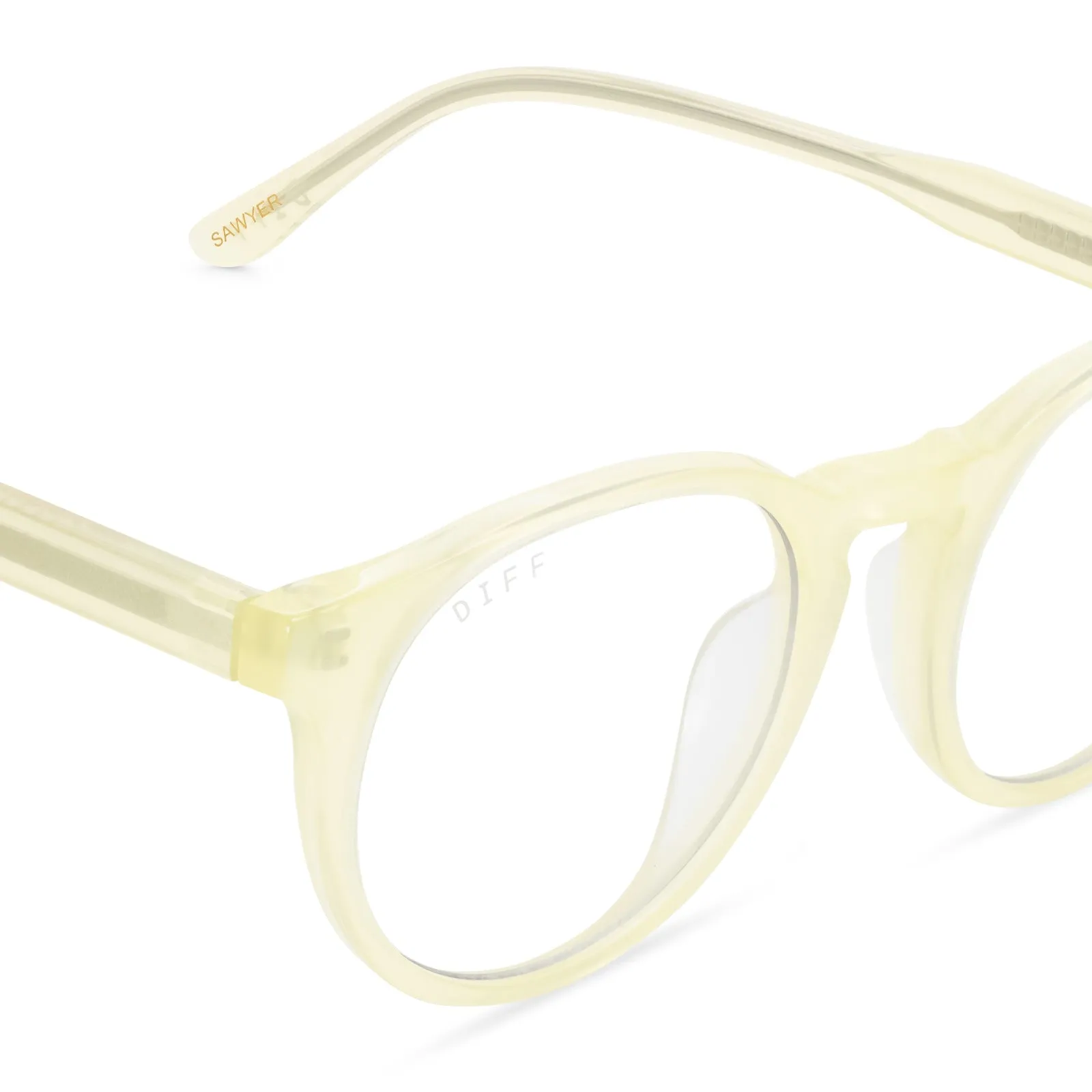 SAWYER - BUTTERCREAM + GLASSES sold by Diff Eyewear product image thumbnail 3