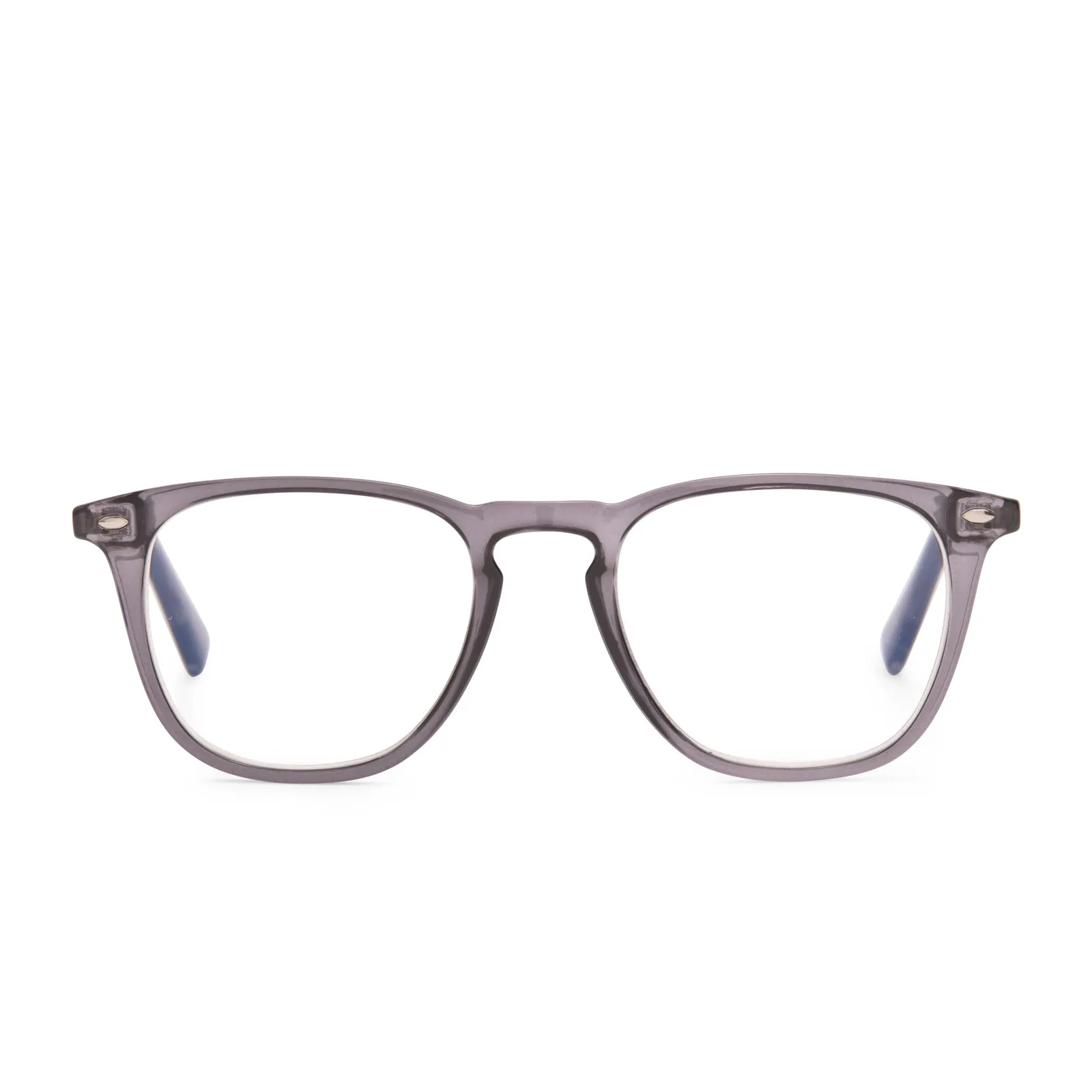 GRIFFIN - SMOKE CRYSTAL + BLUE LIGHT READERS sold by Diff Eyewear