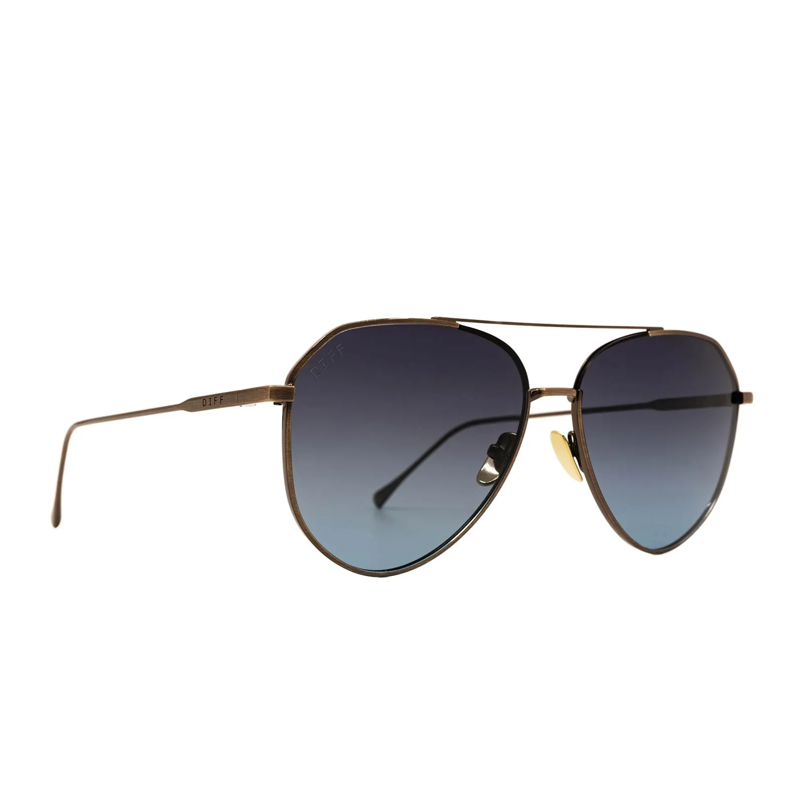 DASH - BRUSHED BROWN + GREY BLUE + POLARIZED SUNGLASSES sold by Diff Eyewear product image thumbnail 2