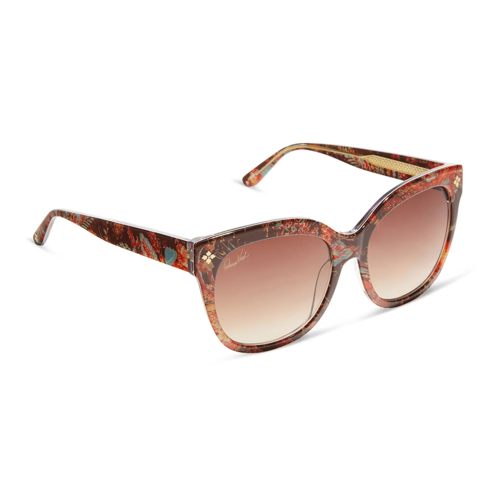 PATRICIA NASH - AUDREY + ITALIAN PHEASANT + BROWN GRADIENT SUNGLASSES sold by Diff Eyewear product image thumbnail 2