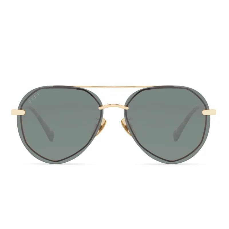LENOX XS - GOLD + G15 SUNGLASSES sold by Diff Eyewear