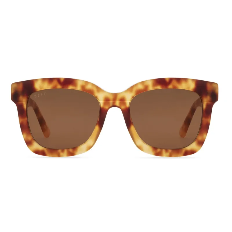 CARSON - SOLSTICE TORTOISE + BROWN LENS SUNGLASSES sold by Diff Eyewear