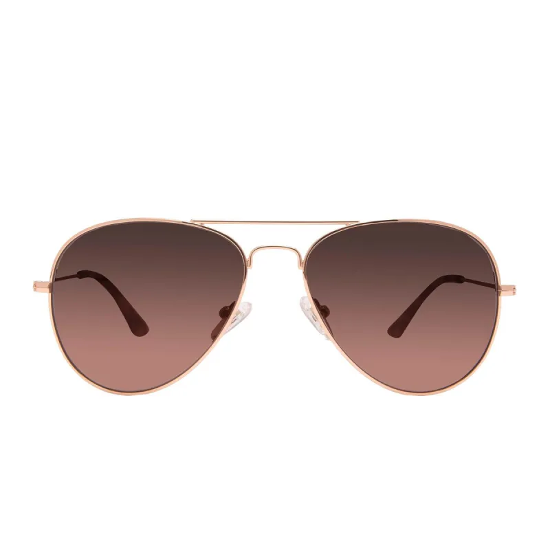 CRUZ - ROSE GOLD + WINE GRADIENT SUNGLASSES sold by Diff Eyewear