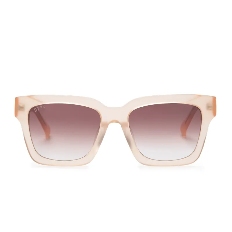 AUSTEN - MELON CRUSH + BROWN GRADIENT SUNGLASSES sold by Diff Eyewear