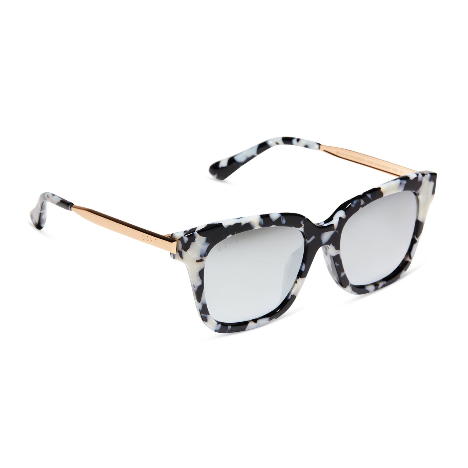 BELLA XS - RICH HIDE + GREY MIRROR POLARIZED SUNGLASSES sold by Diff Eyewear product image thumbnail 2