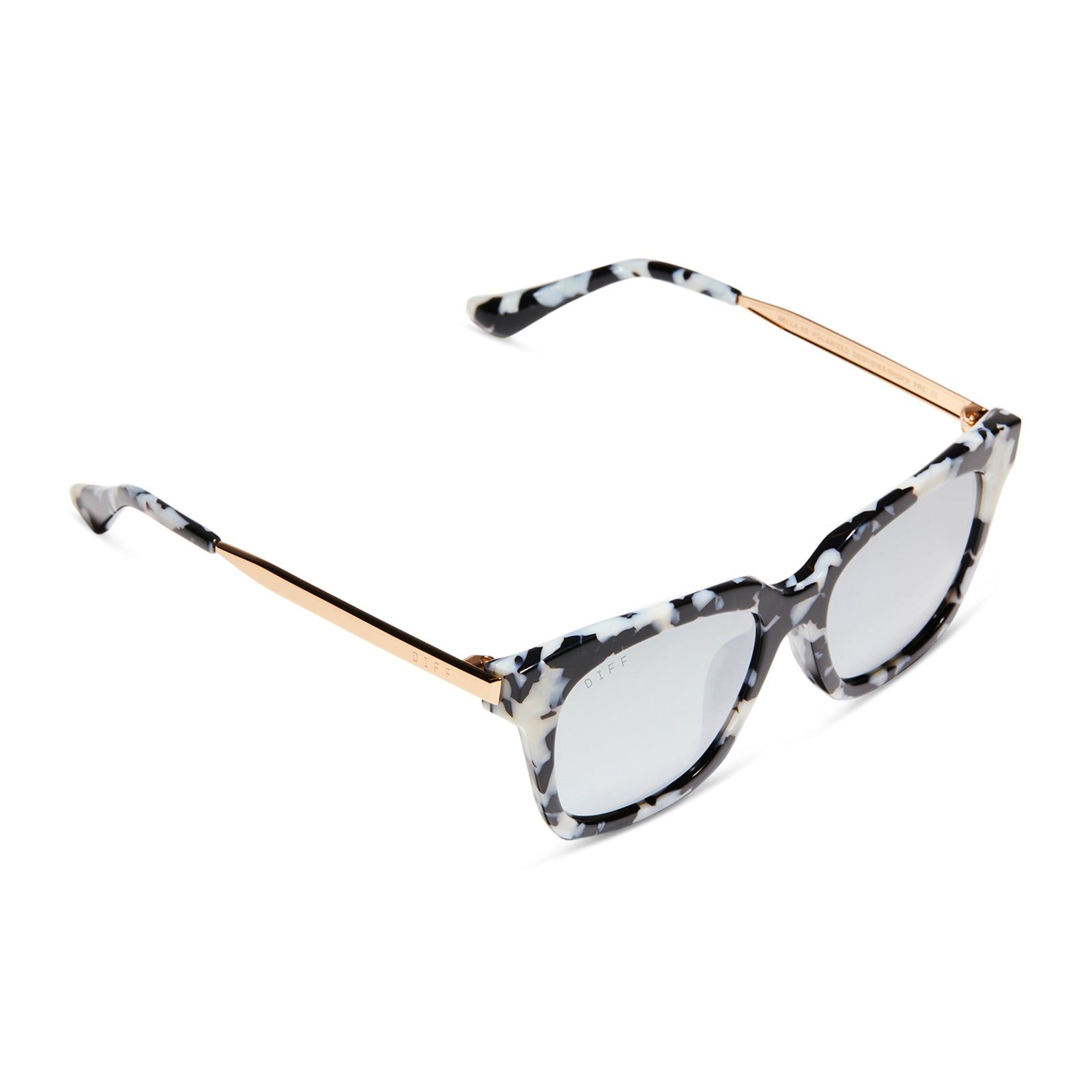 BELLA XS - RICH HIDE + GREY MIRROR POLARIZED SUNGLASSES sold by Diff Eyewear product image thumbnail 4