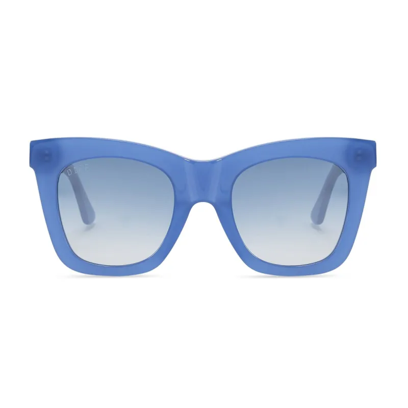 LIL KAIA - AEGEAN BLUE CRYSTAL + AEGEAN BLUE GRADIENT FLASH SUNGLASSES sold by Diff Eyewear