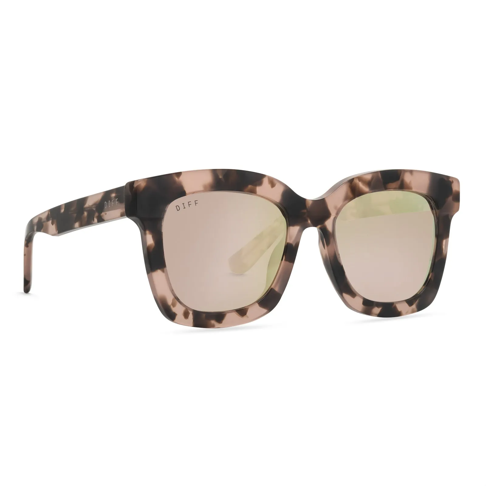 CARSON - HIMALAYAN TORTOISE + CHERRY BLOSSOM MIRROR SUNGLASSES sold by Diff Eyewear product image thumbnail 2