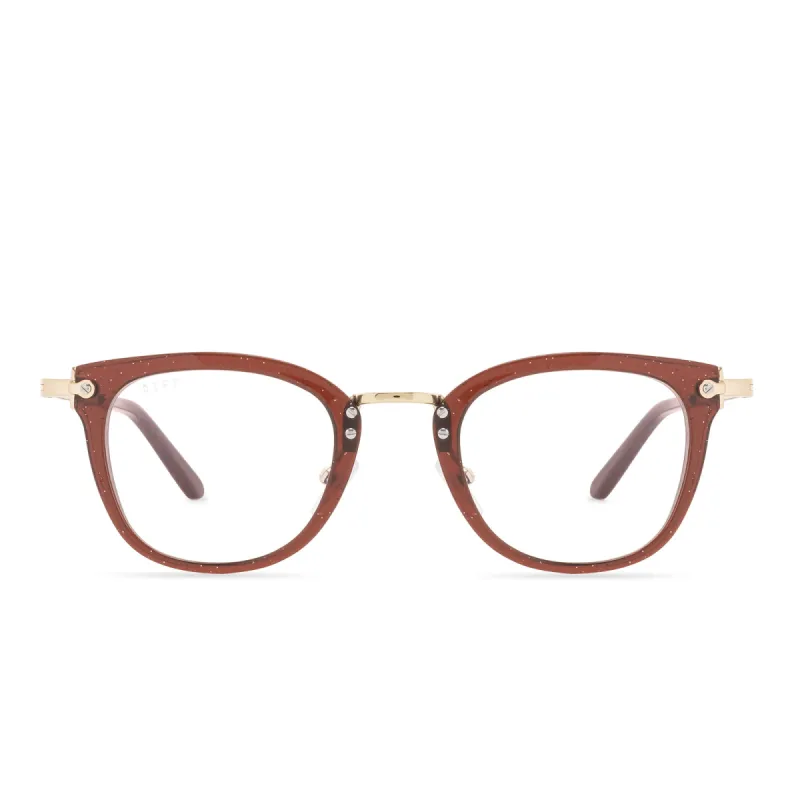 RUE - FESTIVE CHESTNUT + PRESCRIPTION GLASSES sold by Diff Eyewear