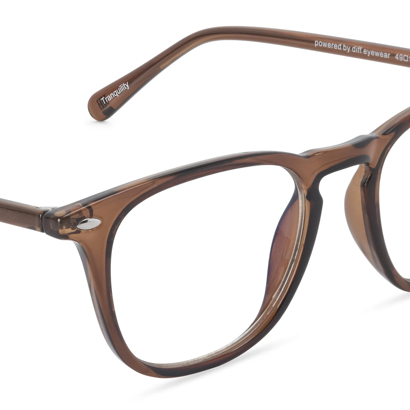 MEN'S HEALTH TRANQUILITY - WHISKEY CRYSTAL + CLEAR sold by Diff Eyewear product image thumbnail 3