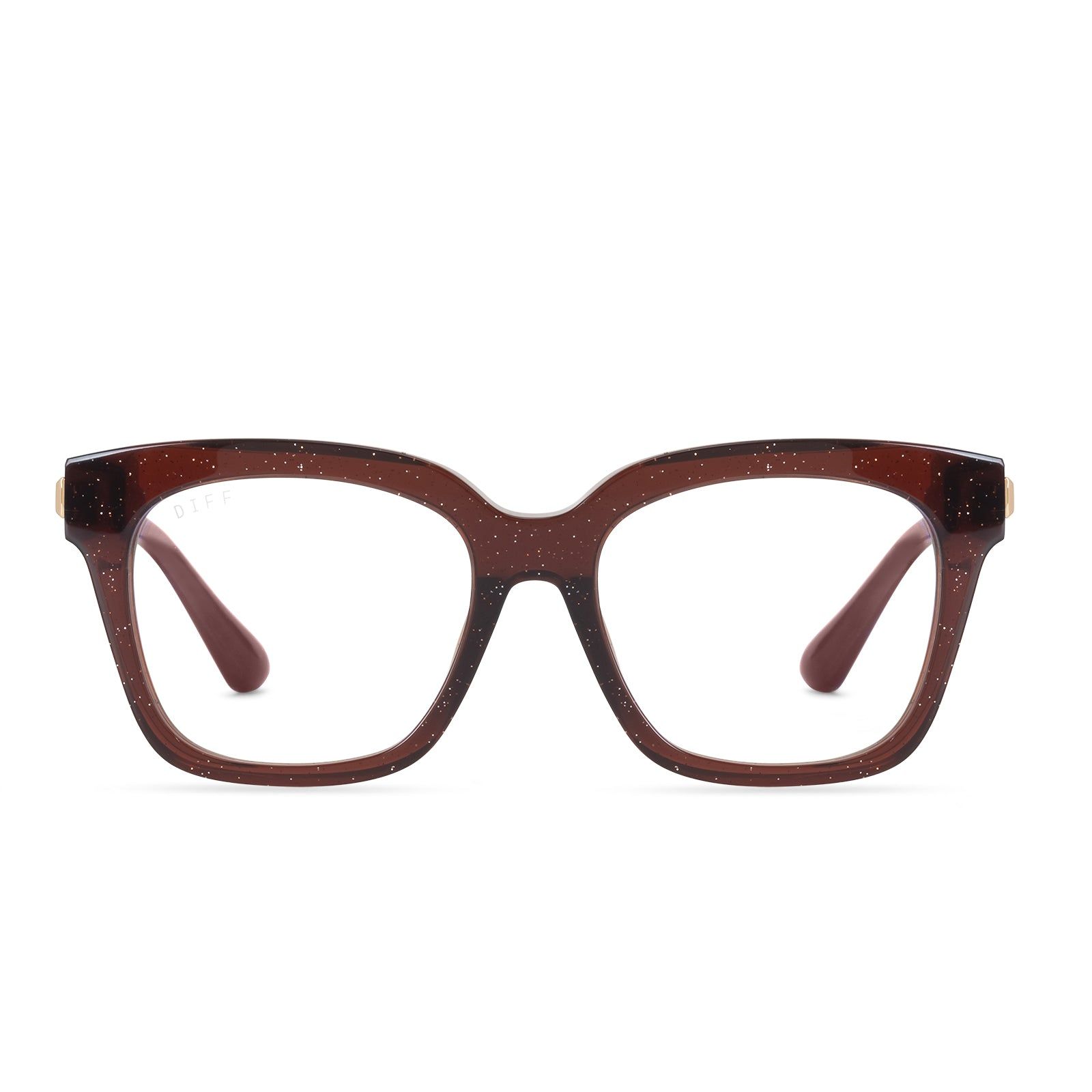 BELLA XS - FESTIVE CHESTNUT + BLUE LIGHT GLASSES sold by Diff Eyewear