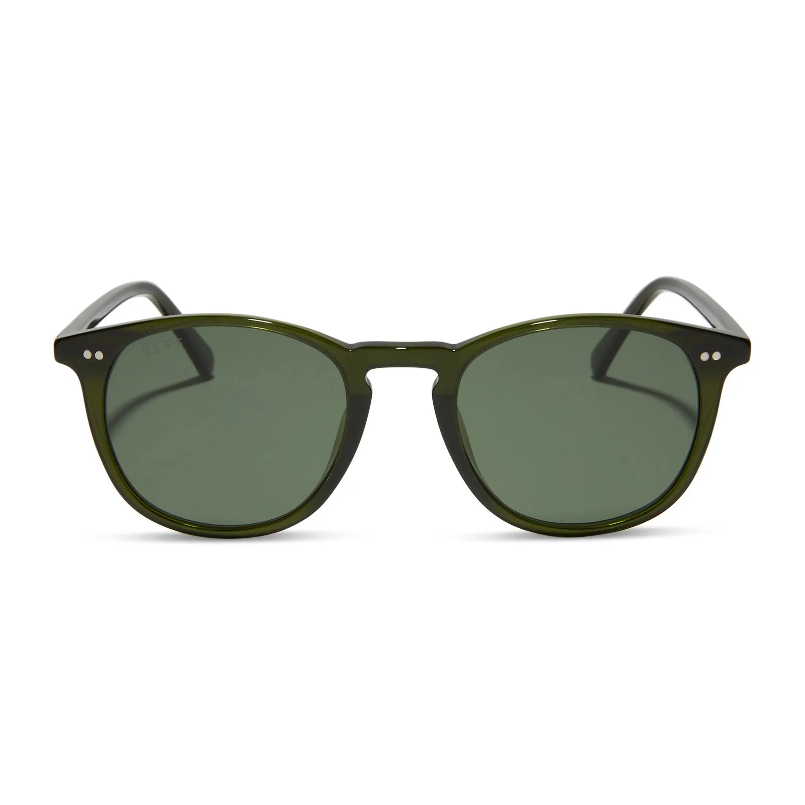 JAXSON XL - DARK OLIVE CRYSTAL + G15 + POLARIZED SUNGLASSES sold by Diff Eyewear