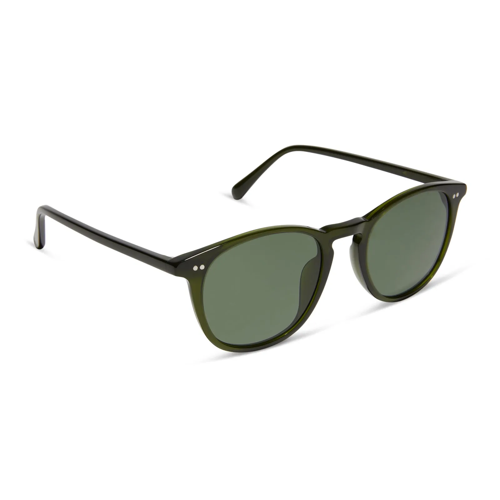 JAXSON XL - DARK OLIVE CRYSTAL + G15 + POLARIZED SUNGLASSES sold by Diff Eyewear product image thumbnail 2