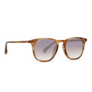 MAXWELL - GOLDEN HARVEST + BROWN GRADIENT MIRROR SUNGLASSES sold by Diff Eyewear