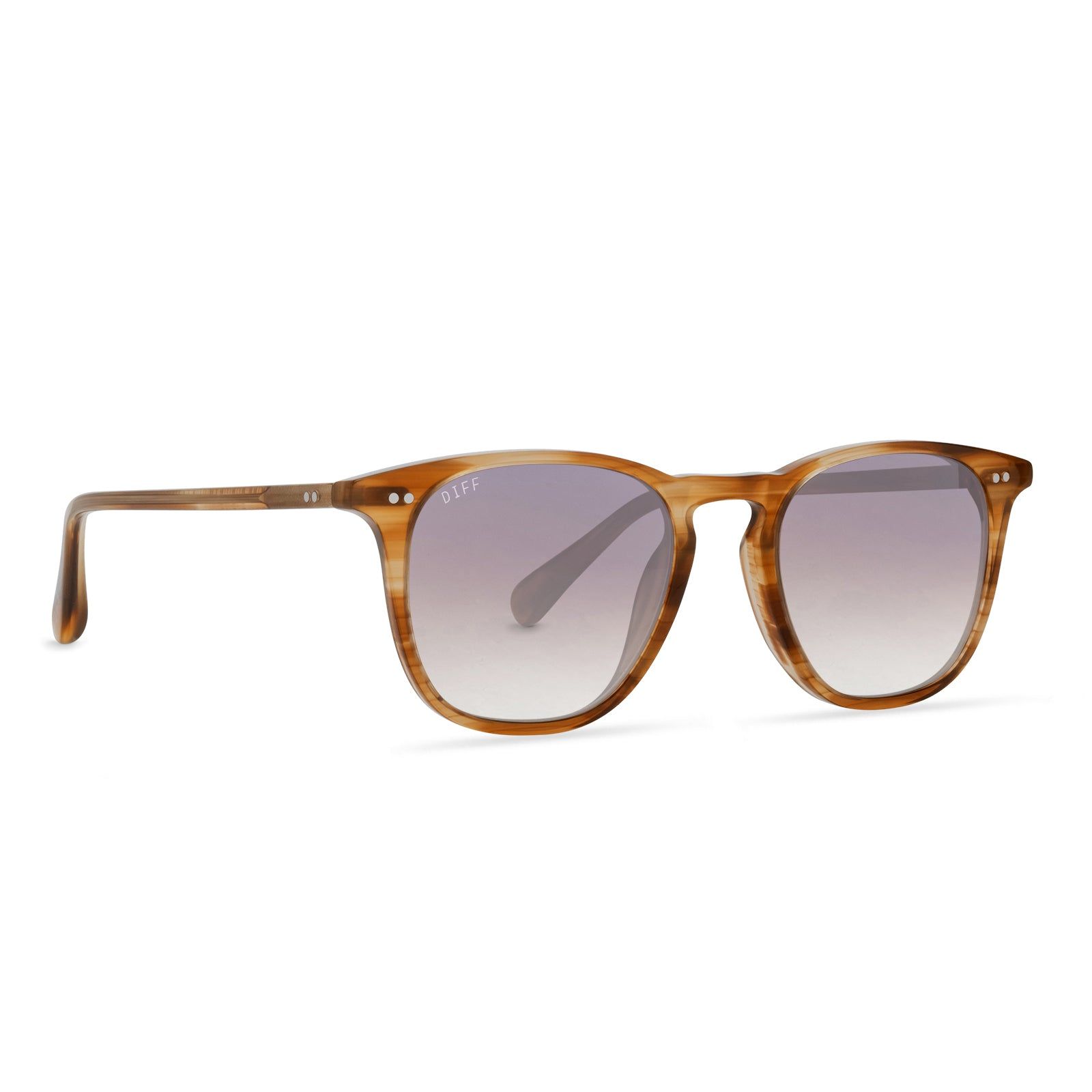 MAXWELL - GOLDEN HARVEST + BROWN GRADIENT MIRROR SUNGLASSES sold by Diff Eyewear product image thumbnail 2