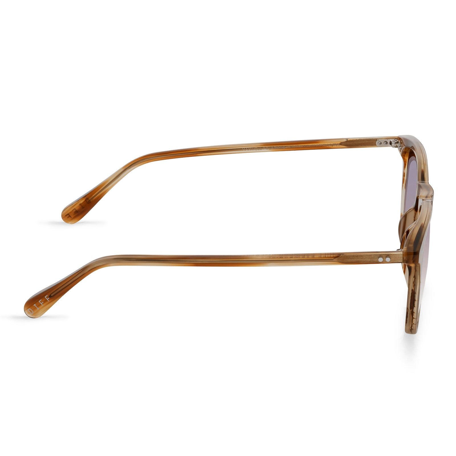 MAXWELL - GOLDEN HARVEST + BROWN GRADIENT MIRROR SUNGLASSES sold by Diff Eyewear product image thumbnail 3