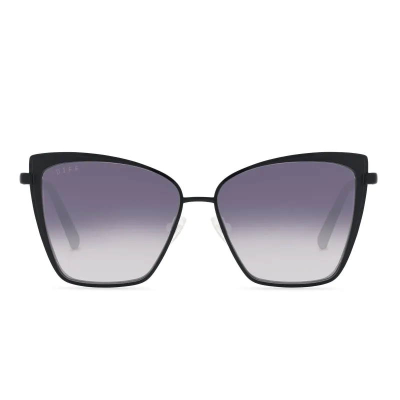 BECKY XS - BLACK + GREY GRADIENT SUNGLASSES sold by Diff Eyewear