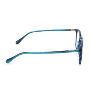 MAXWELL - PURE BLUE TORTOISE + CLEAR GLASSES sold by Diff Eyewear