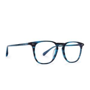 MAXWELL - PURE BLUE TORTOISE + CLEAR GLASSES sold by Diff Eyewear