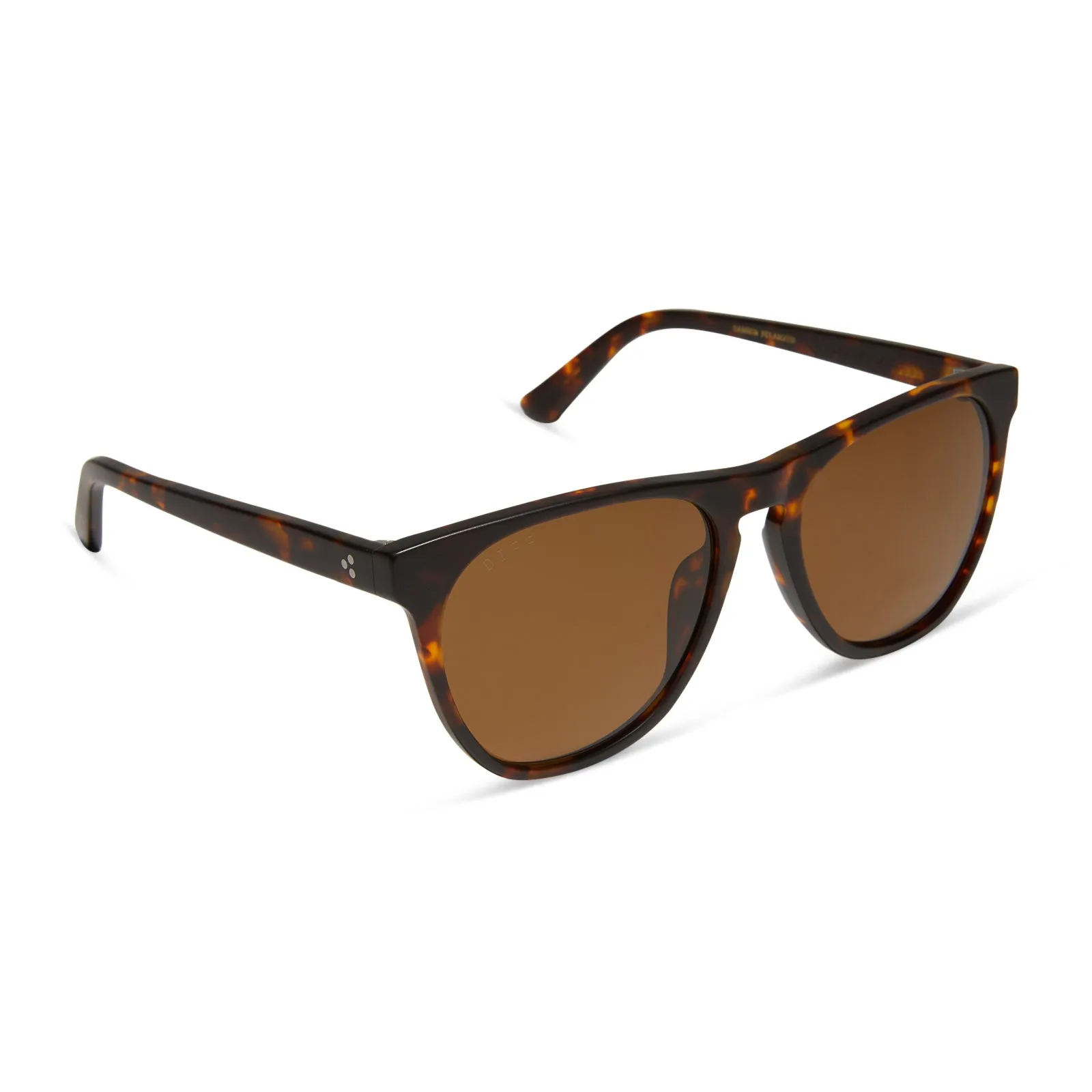 DARREN - WHISKEY FADE + BROWN + POLARIZED SUNGLASSES sold by Diff Eyewear product image thumbnail 2