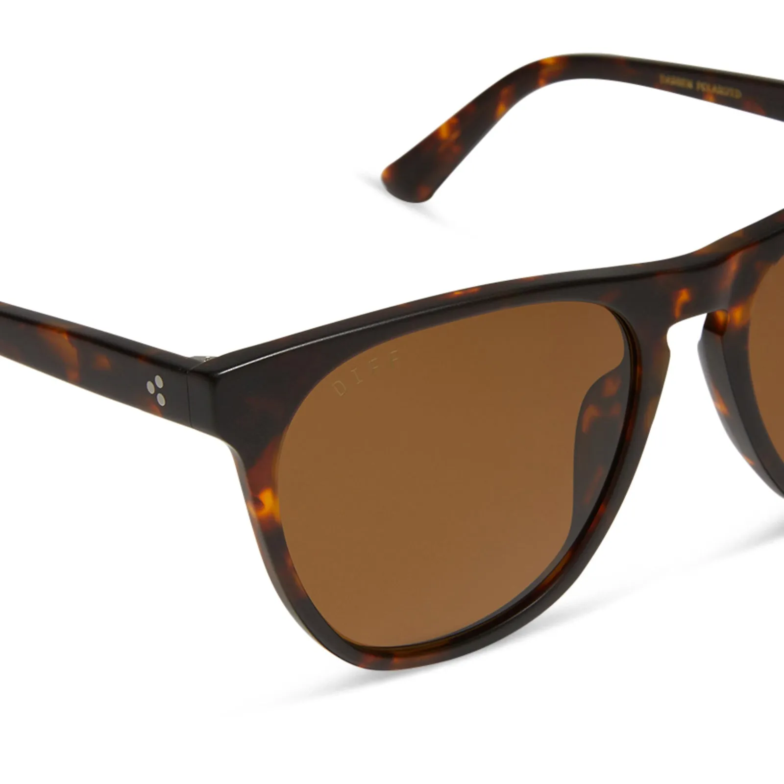 DARREN - WHISKEY FADE + BROWN + POLARIZED SUNGLASSES sold by Diff Eyewear product image thumbnail 4