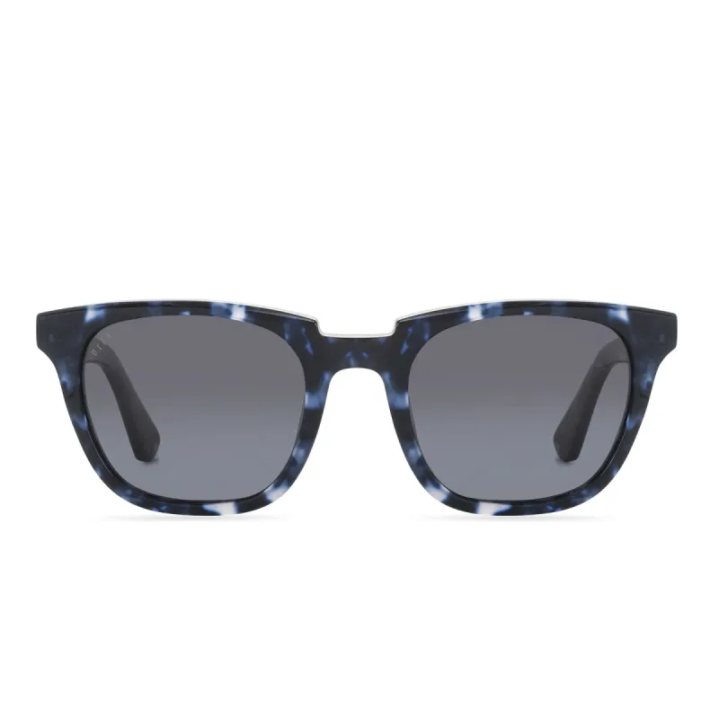 COLTON - MIDNIGHT MARBLE + GREY + POLARIZED SUNGLASSES sold by Diff Eyewear