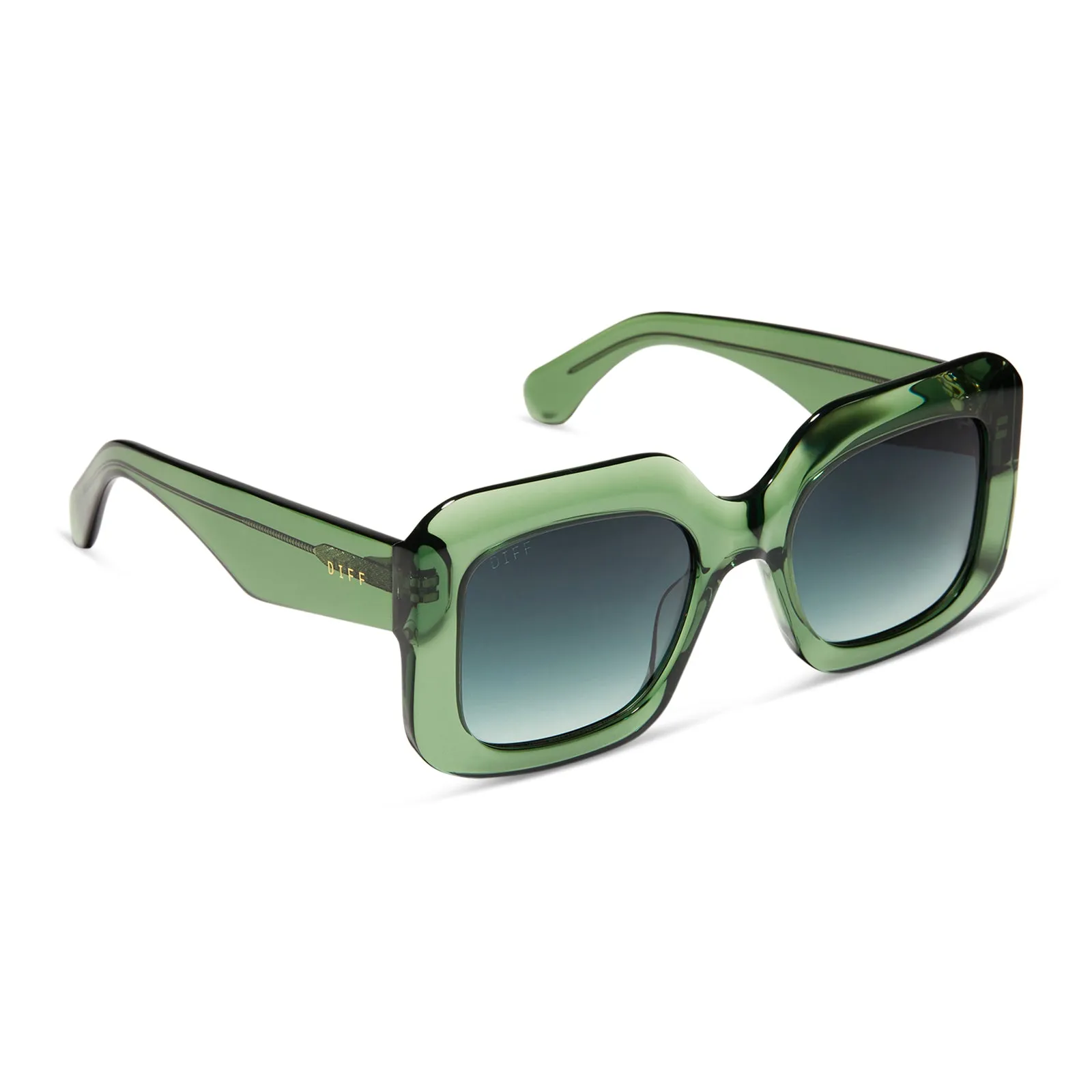 GIADA - SAGE CRYSTAL + G15 GRADIENT SUNGLASSES sold by Diff Eyewear product image thumbnail 2