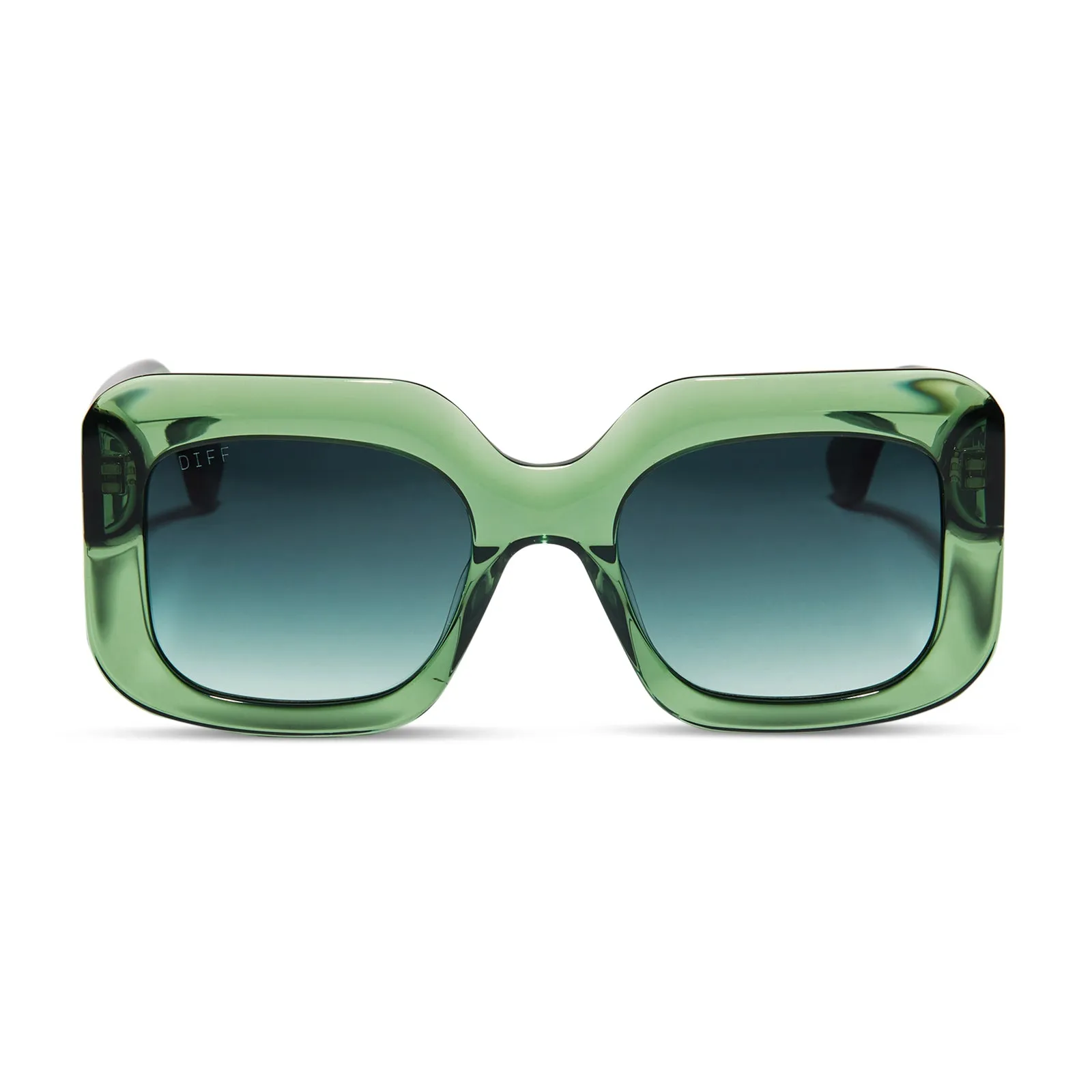 GIADA - SAGE CRYSTAL + G15 GRADIENT SUNGLASSES sold by Diff Eyewear